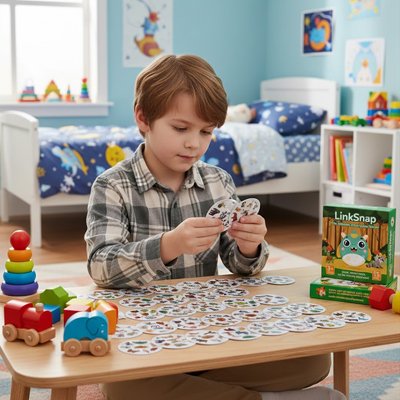 Enfant jouant à table aux Jeux de société enfant