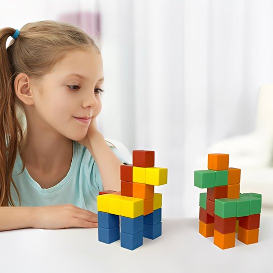 Jeu de construction magnétique | Créatif Kids - Le Cosmos Des Bambins