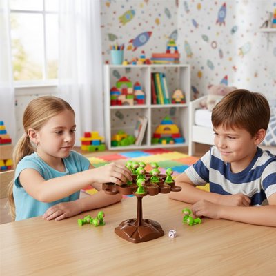 Enfants jouant aux Jeux de société enfant équilibrage