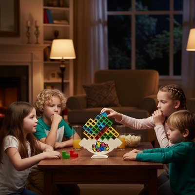Enfants jouant Jeu d adresse et d'équilibre