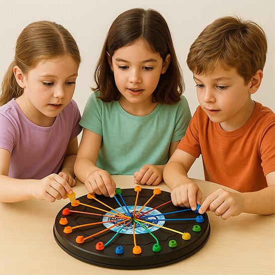 Fratries jouant Jeu de réflexion ferme la boite