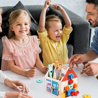 Jeu de construction bois | Créatif Motricité - Le Cosmos Des Bambins