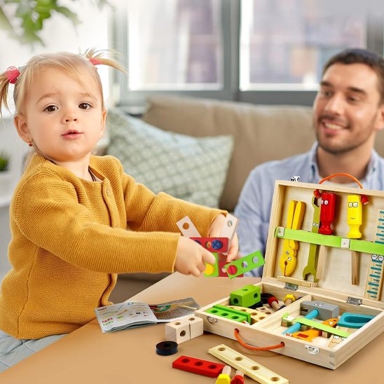 Jeu de construction fillette papa bricoleurs