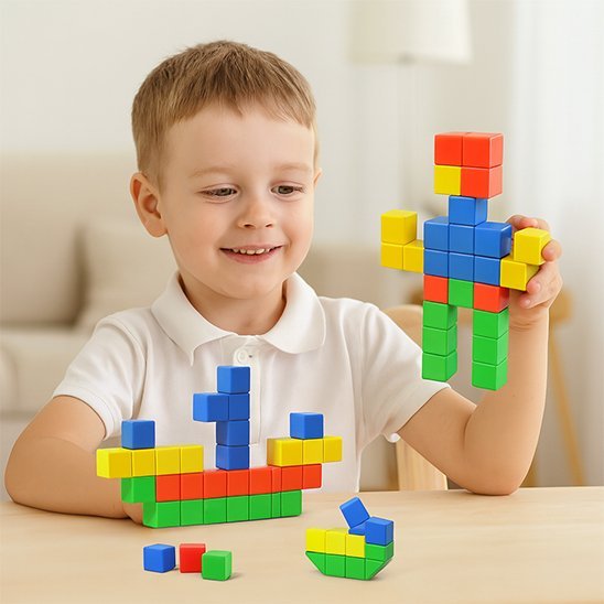 Jeu de construction magnétique | Créatif Kids - Le Cosmos Des Bambins