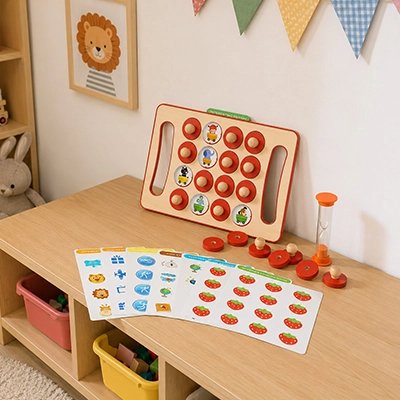 Jeu de memoire échec animalier