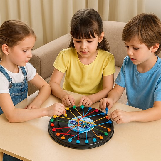 Jeunes enfants jouant Jeu de réflexion ferme la boite