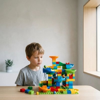 Jeux de construction circuits à billes| Éducatif et Créatif - Le Cosmos Des Bambins