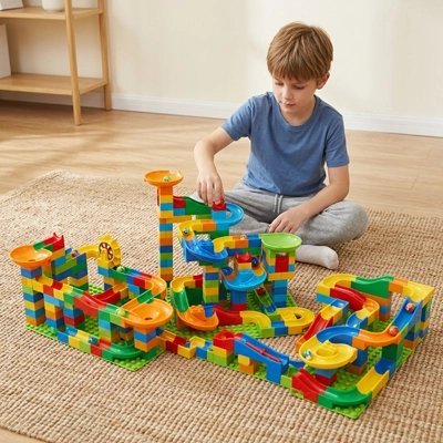 Jeux de construction circuits à billes| Éducatif et Créatif - Le Cosmos Des Bambins