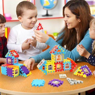 Jeux de construction maisons | Créatifs Intelligents - Le Cosmos Des Bambins