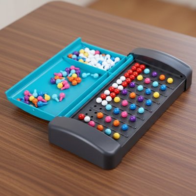 Jeux de réflexion boite pions colorés