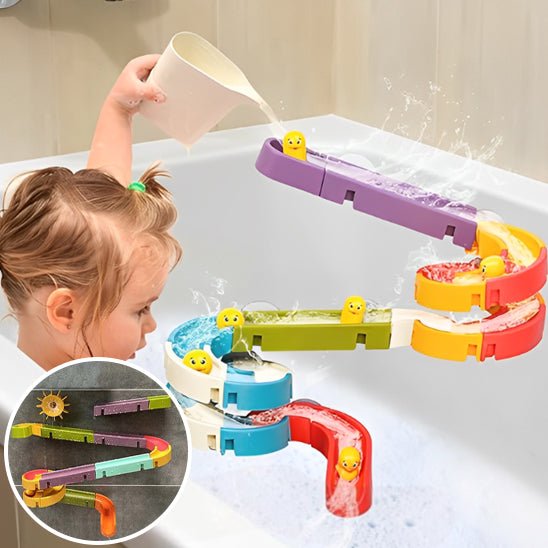 Jouets de bain toboggan aquatique - Le Cosmos Des Bambins