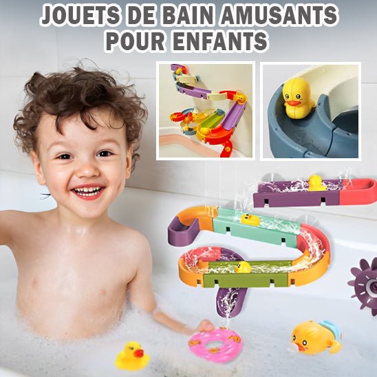 Jouets de bain toboggan aquatique - Le Cosmos Des Bambins