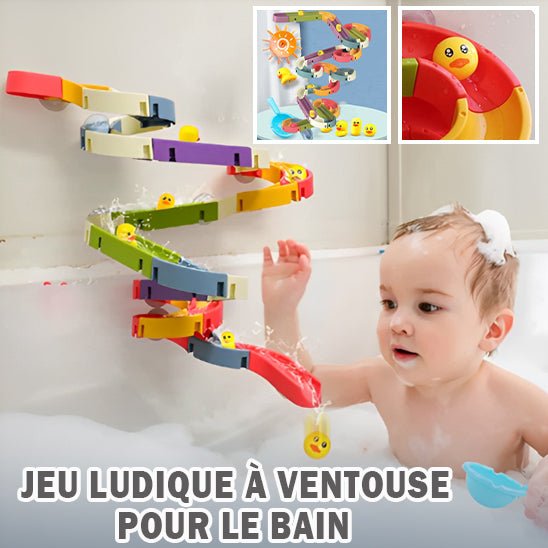 Jouets de bain toboggan aquatique - Le Cosmos Des Bambins