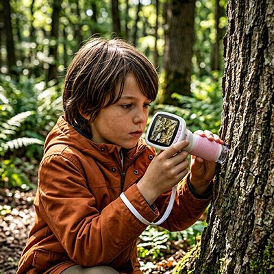 Microscope portatif pour enfant | Scientifique LED - Le Cosmos Des Bambins